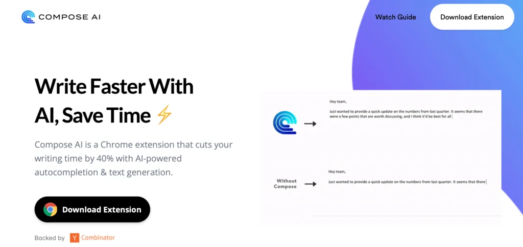 40 Outils d'IA pour Gagner en Temps et en Efficacité 14 Compose - Créez des messages professionnels en un rien de temps