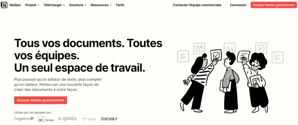 40 Outils d'IA pour Gagner en Temps et en Efficacité 19 Notion - Tout ce dont vous avez besoin pour organiser votre vie et votre travail en un seul endroit