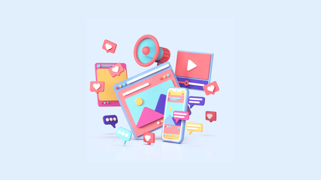 8 étapes pour développer une stratégie digitale efficace 2 Affichage de différents réseaux sociaux