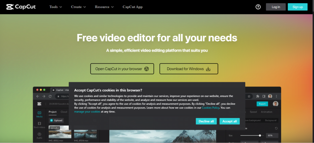 Capcut, L'application pour des montages vidéos  gratuite et intuitive 