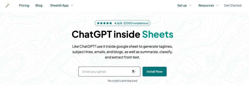 Devenez plus rapide et plus efficace avec SheetAI App pour Google Sheets