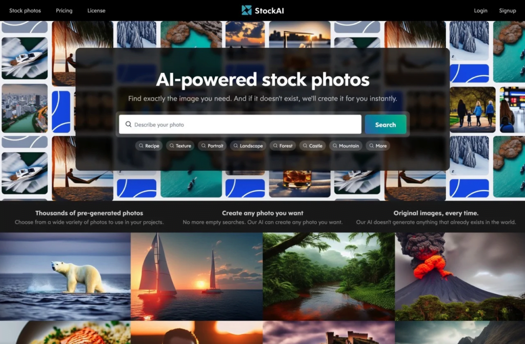 StockAI - Des Images Générées par IA Pour Donner vie à vos idées